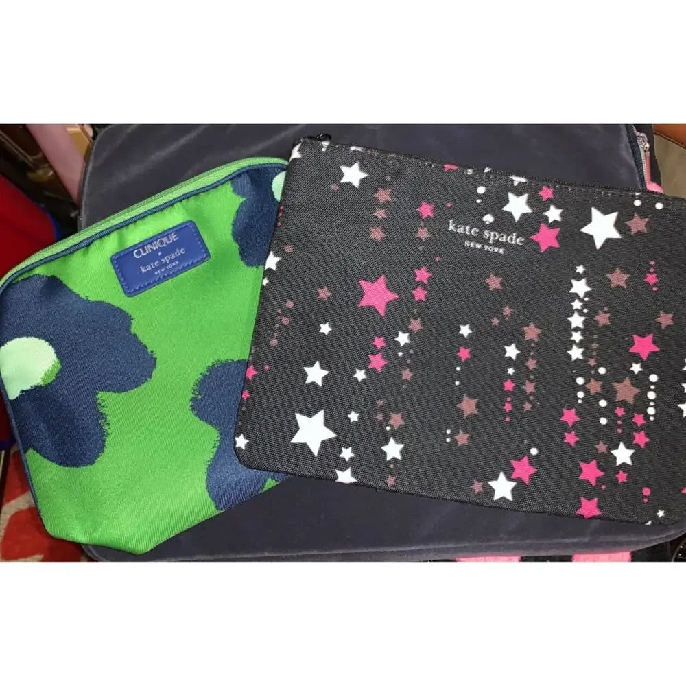 New! 2 PC. Kate Spade Makeup Bags